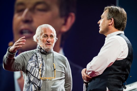 TED founder Richard Saul Wurman and current curator Chris Anderson