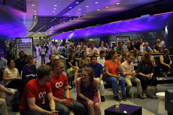 crowd at Boston Idea week panel