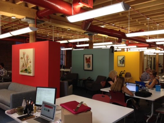 one angle of the Collective Next office, photo by Katia Greene