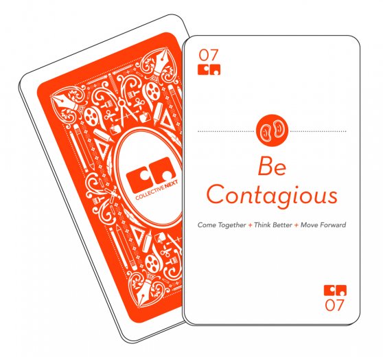 Be Contagious Collective Next card